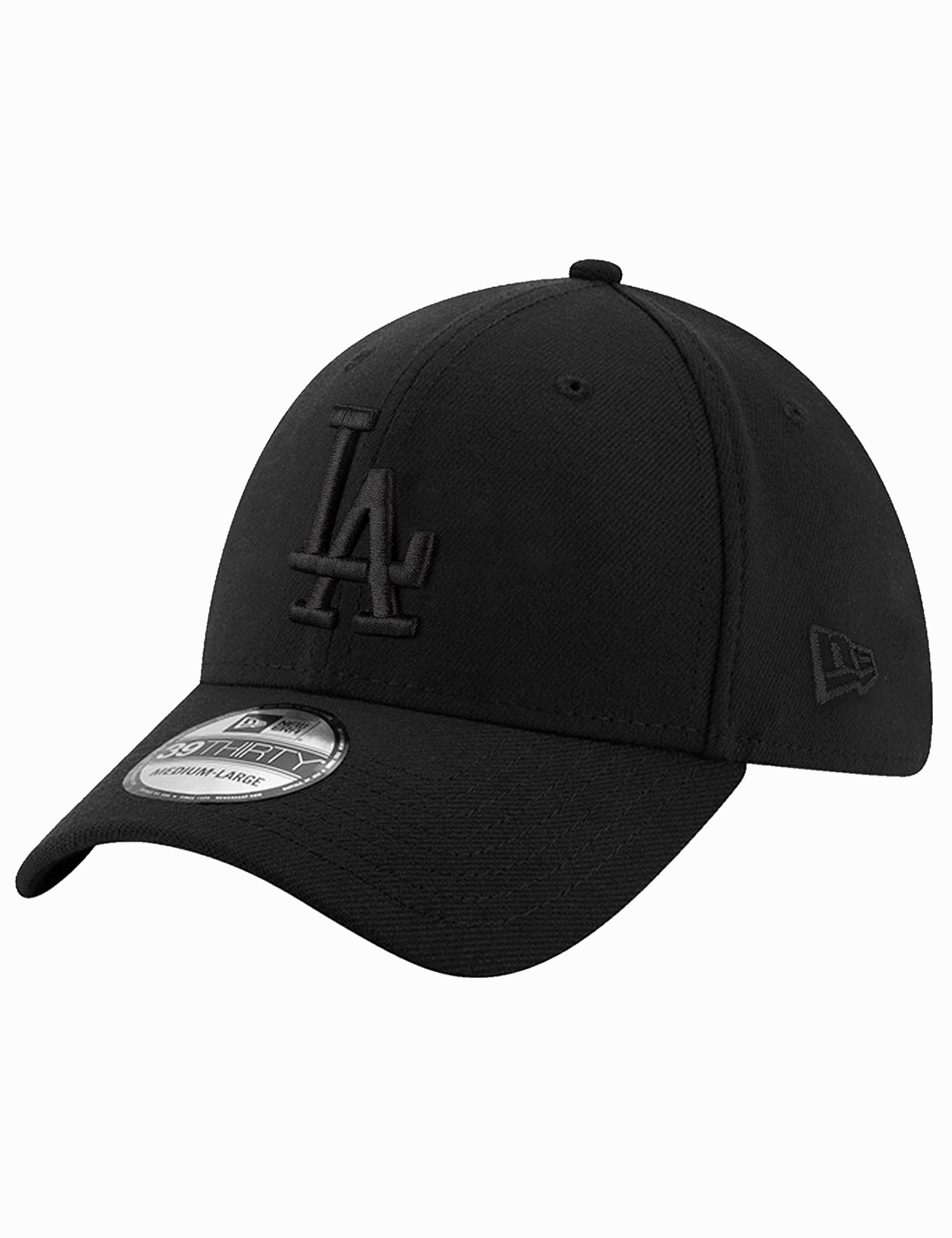 Los Angeles Dodgers New Era MLB Black On Black 39THIRTY Stretch-Fit Hat