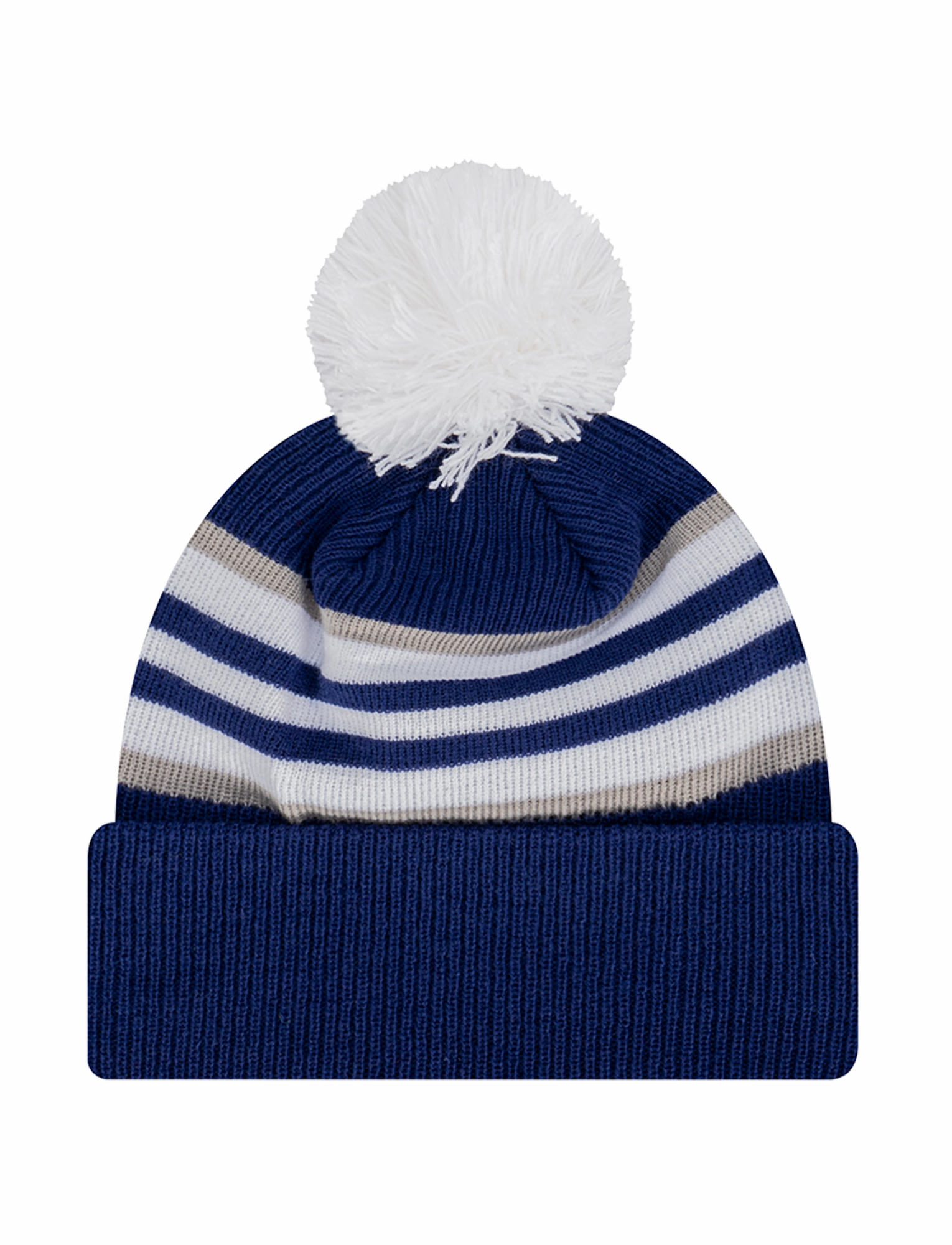 Los Angeles Dodgers New Era MLB Stripe Hit Knit Beanie - Blue