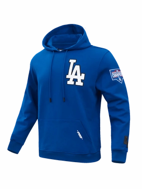 Los Angeles Dodgers Pro Standard MLB Team Chenille Hoodie Jumper  - Blue
