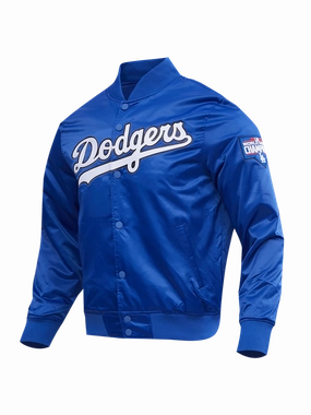 Los Angeles Dodgers Pro Standard MLB Team Classic Satin Button Jacket - Blue
