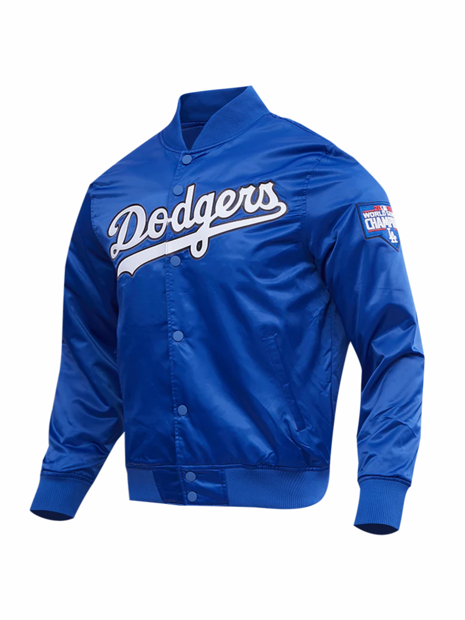Los Angeles Dodgers Pro Standard MLB Team Classic Satin Button Jacket - Blue