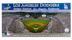 Los Angeles Dodgers Stadium 1000 Piece Panoramic Puzzle