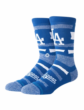 Los Angeles Dodgers Stance MLB Team Squeeze Crew Socks - Navy