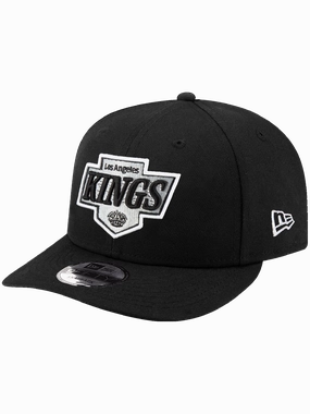 Los Angeles Kings New Era NHL Team 9FIFTY Pre-Curved Snapback Hat - Black