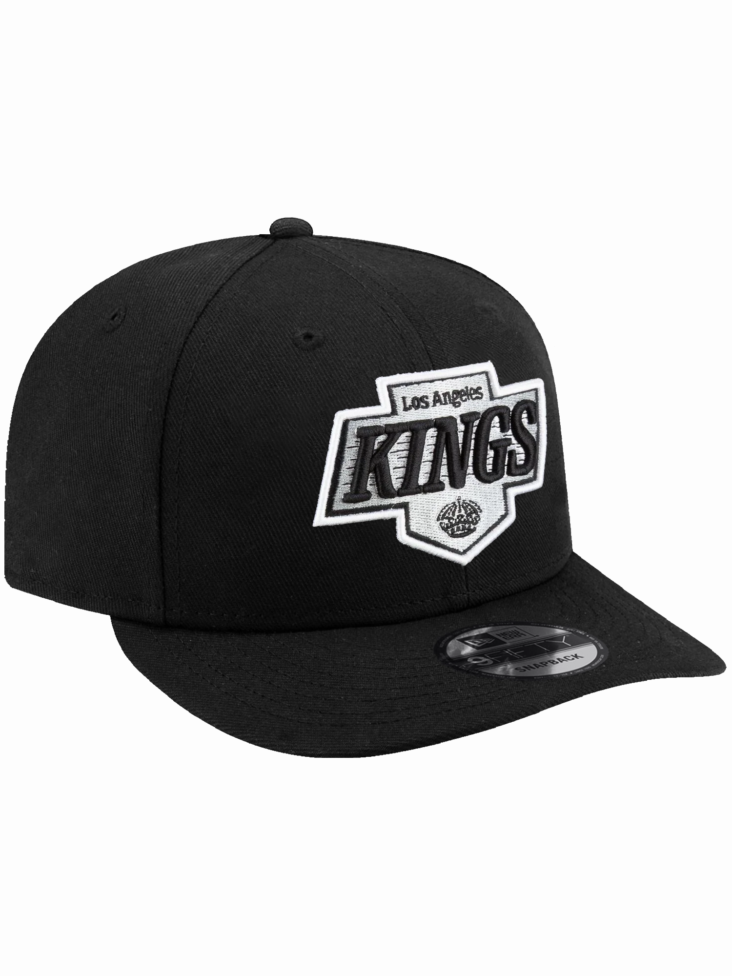 Los Angeles Kings New Era NHL Team 9FIFTY Pre-Curved Snapback Hat - Black