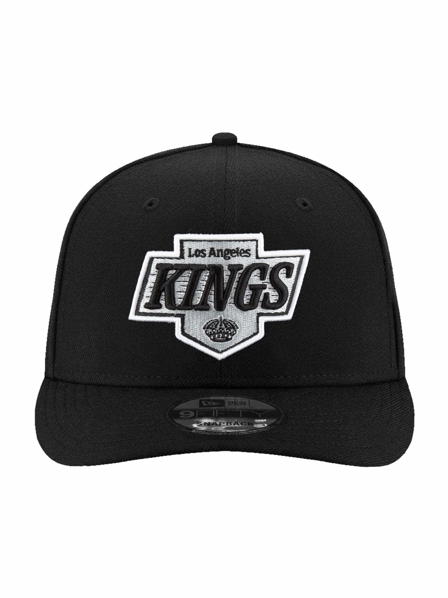 Los Angeles Kings New Era NHL Team 9FIFTY Pre-Curved Snapback Hat - Black