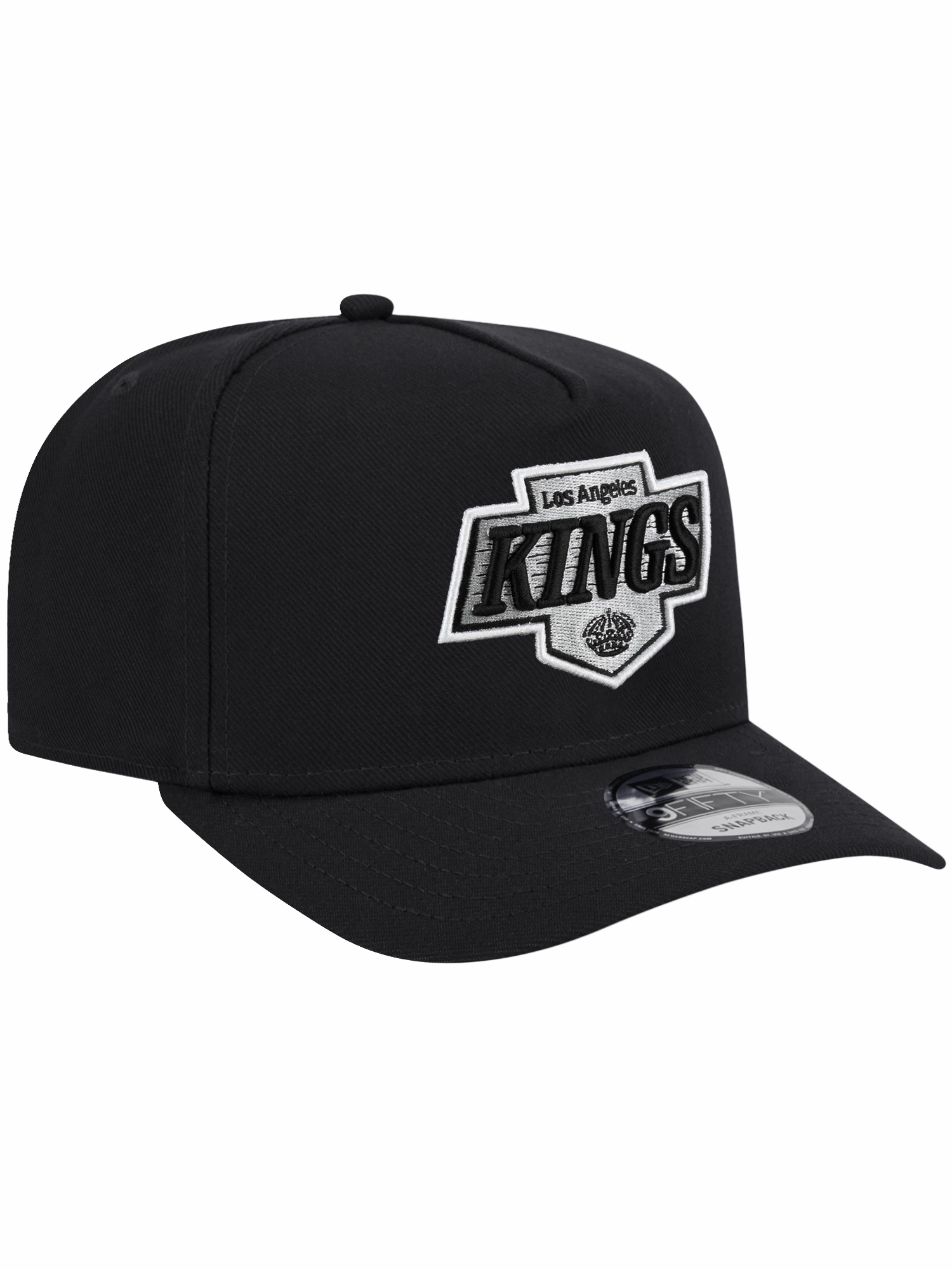 Los Angeles Kings New Era NHL Team Pre-Curved 9FIFTY A-Frame Snapback Hat - Black