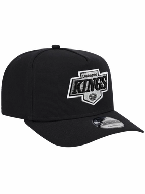 Los Angeles Kings New Era NHL Team Pre-Curved 9FIFTY A-Frame Snapback Hat - Black