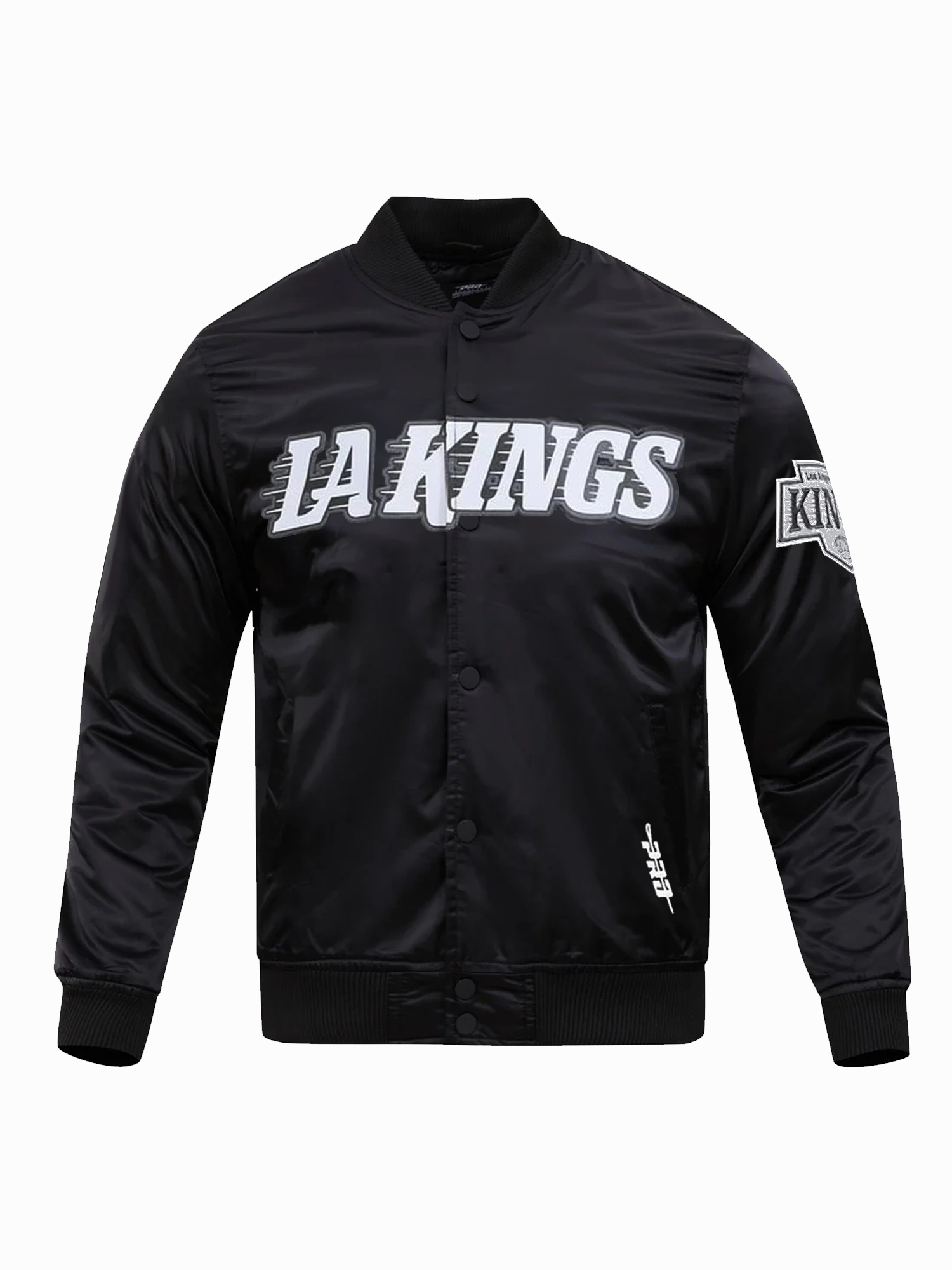 Los Angeles Kings Pro Standard NHL Team Classic Satin Button Jacket - Black
