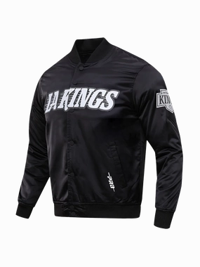 Los Angeles Kings Pro Standard NHL Team Classic Satin Button Jacket - Black