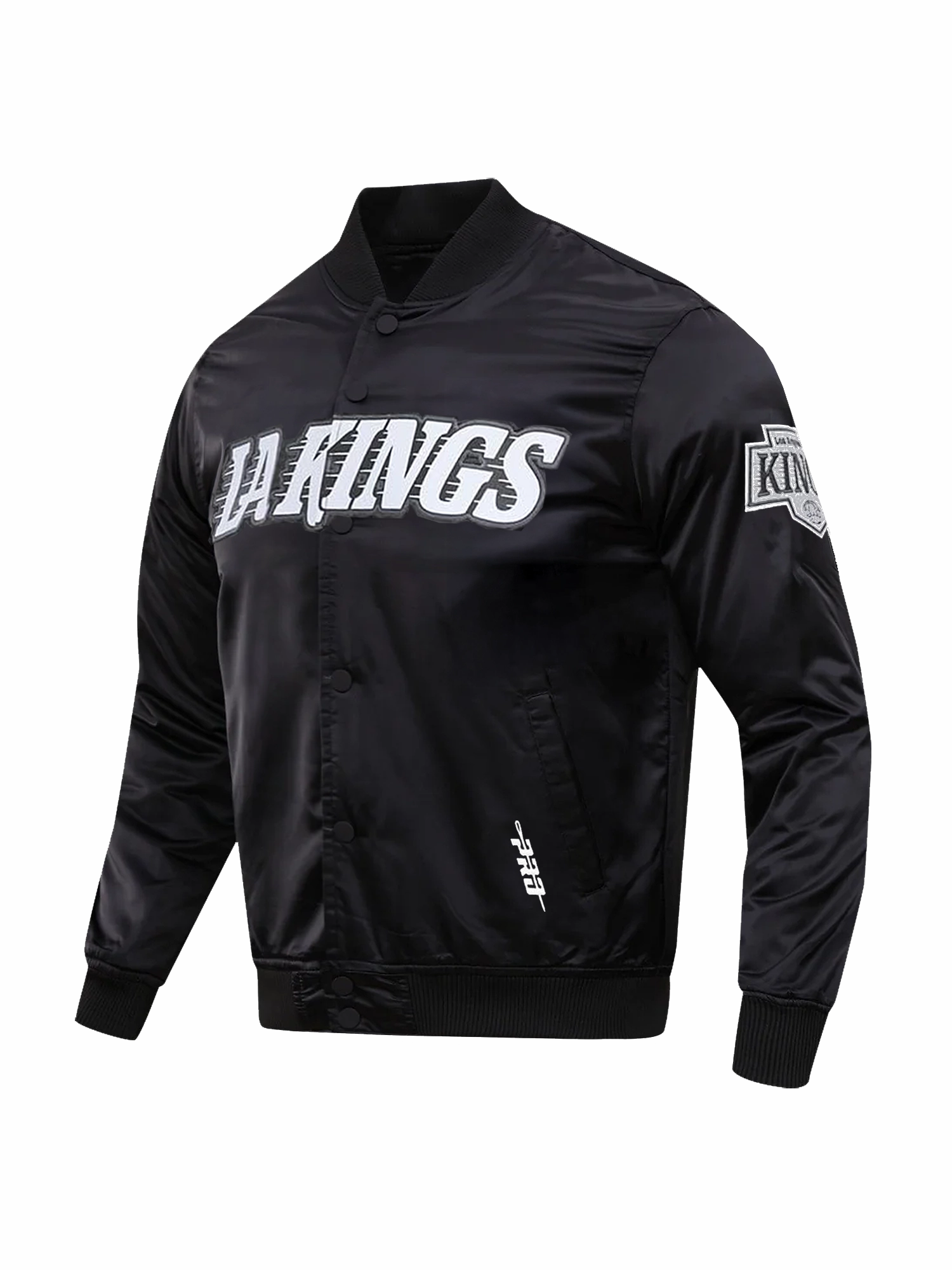 Los Angeles Kings Pro Standard NHL Team Classic Satin Button Jacket - Black