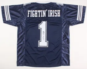 Lou Holtz Signed Notre Dame Fighting Irish Jersey (JSA COA) 1988 National Champs