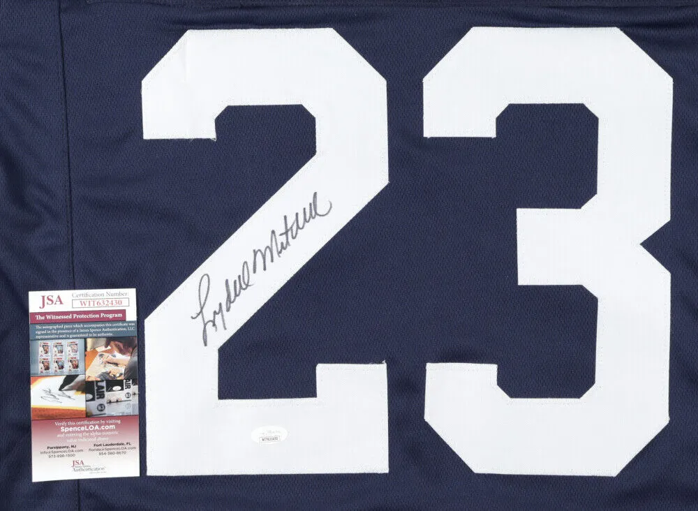 Lydell Mitchell Signed Penn State Nittany Lions Jersey (JSA COA) Colts R.B.