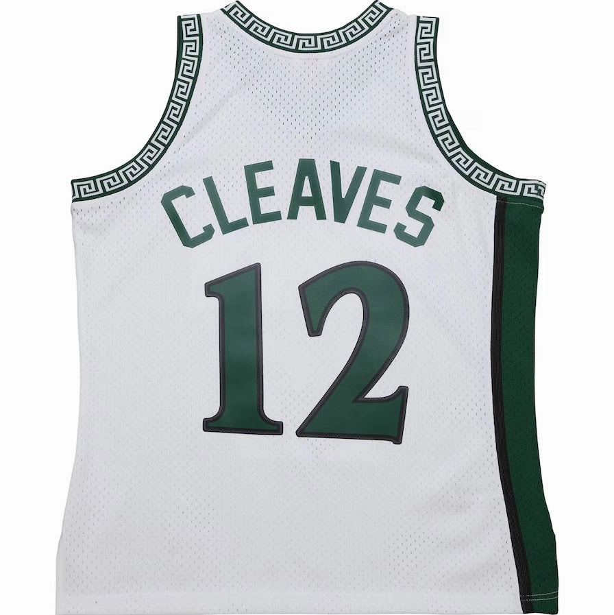 M.State Spartans  #12 Mateen Cleaves Mitchell & Ness 125th Basketball Anniversary 1999 Throwback Fashion Jersey  White Stitched American College Jerseys