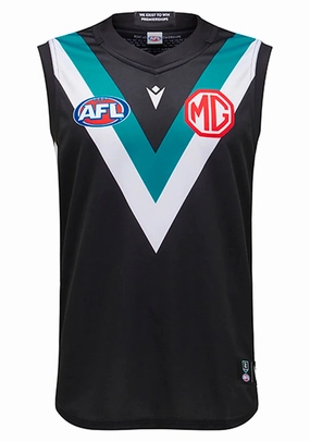 Macron Port Adelaide Authentic Mens Home Guernsey