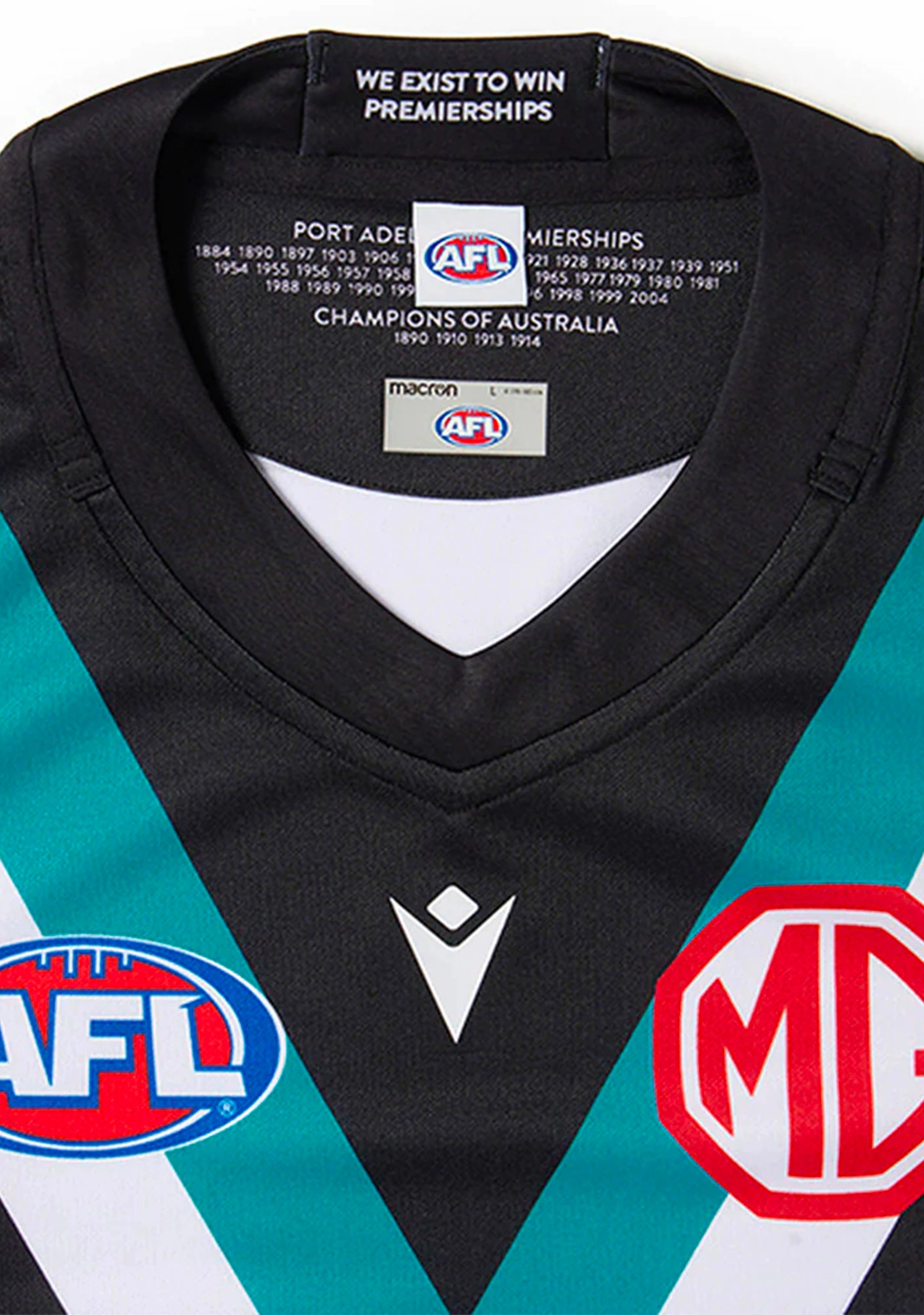 Macron Port Adelaide Authentic Mens Home Guernsey