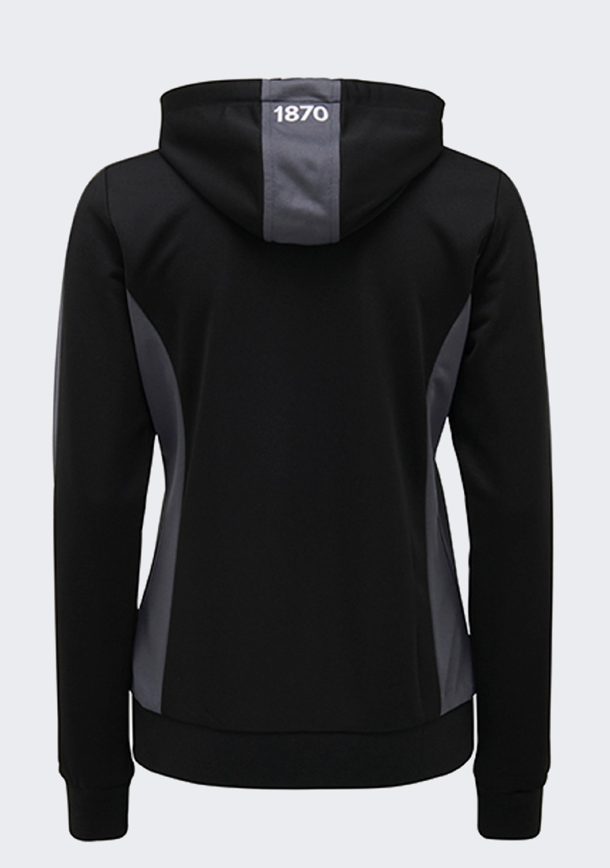 Macron Port Adelaide M21 Travel Womens Polydiag Hooded Sweatshirt