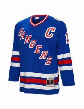 Mark Messier New York Rangers Mitchell & Ness NHL 1991 Power Play Jersey - Blue