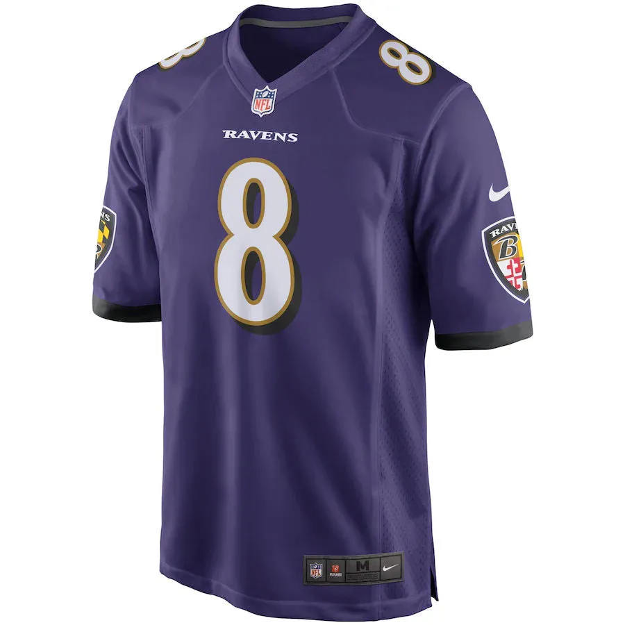 Men's Nike Lamar Jackson Purple Baltimore Ravens Game Player - Jersey