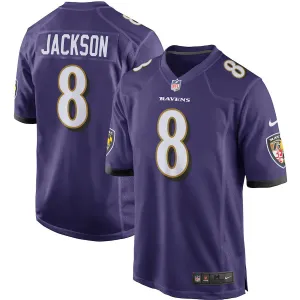 Men's Nike Lamar Jackson Purple Baltimore Ravens Game Player - Jersey