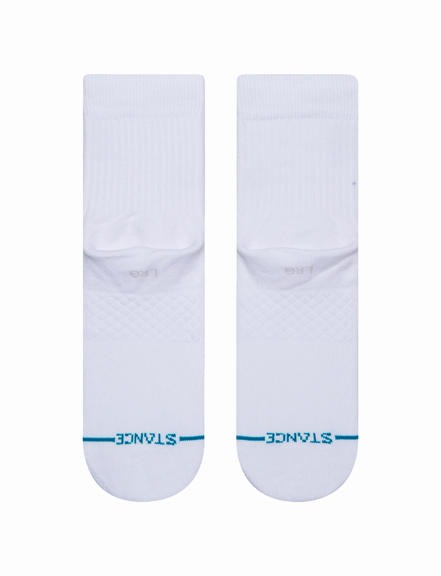 Mens NBA Logoman Stance Black & White Quarter Socks - White