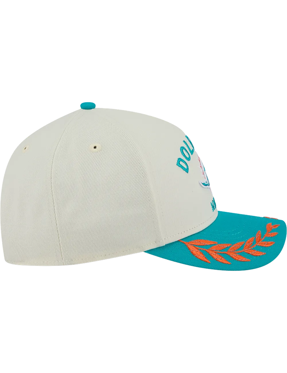 Miami Dolphins New Era NFL 25 Draft 9FORTY M-Crown Snapback Hat - Chrome