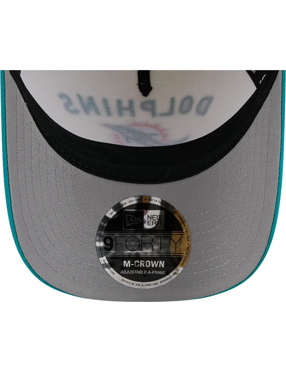 Miami Dolphins New Era NFL 25 Draft 9FORTY M-Crown Snapback Hat - Chrome