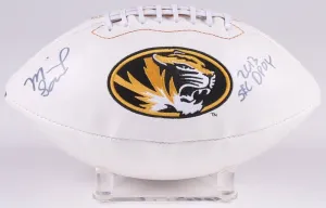 Michael Sam Signed Missouri Tigers Logo Football (Radtke COA) St Louis Rams D.E.