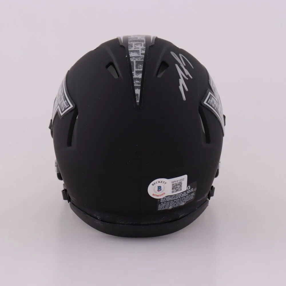 Michael Vick Signed Virginia Tech Hokies Matte Black Speed Mini Helmet (Beckett)