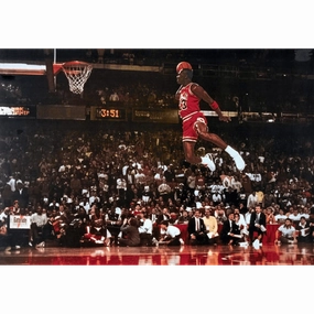 Michael Jordan Chicago Bulls NBA Slam Dunk Contest Poster