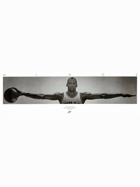 Michael Jordan Chicago Bulls NBA Wings 160 x 60cm Poster