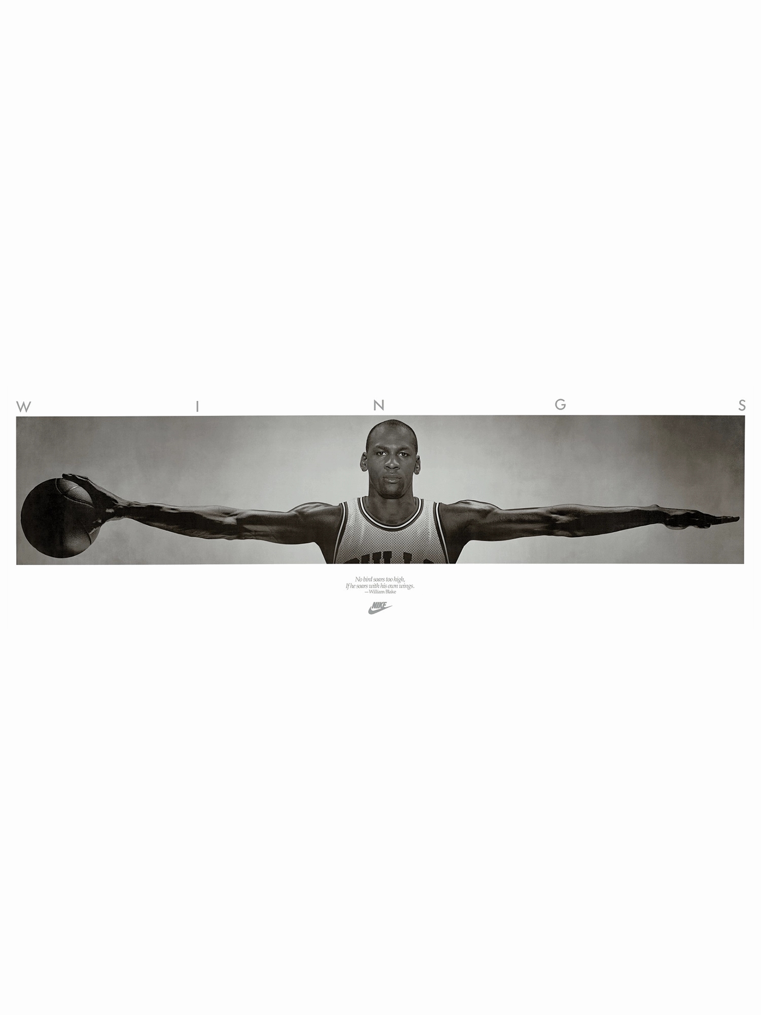 Michael Jordan Chicago Bulls NBA Wings 160 x 60cm Poster