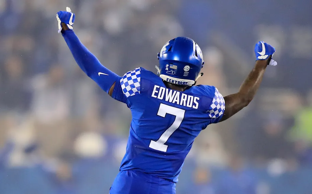 Mike Edwards Signed Kentucky Wildcats Jersey (JSA COA) 2019 Tampa Bay 3rd Rnd Pk