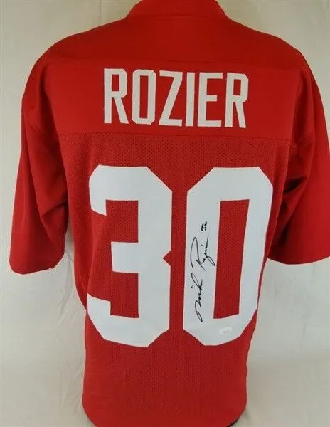 Mike Rozier Signed Nebraska Cornhuskers Jersey (JSA COA) Houston Oilers RB