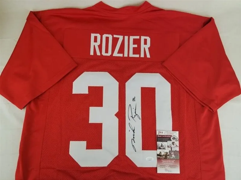 Mike Rozier Signed Nebraska Cornhuskers Jersey (JSA COA) Houston Oilers RB