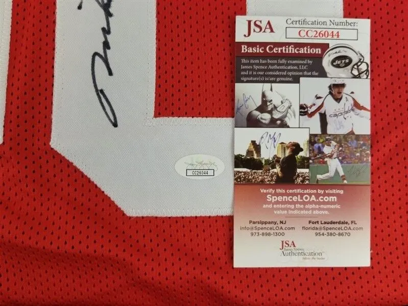 Mike Rozier Signed Nebraska Cornhuskers Jersey (JSA COA) Houston Oilers RB