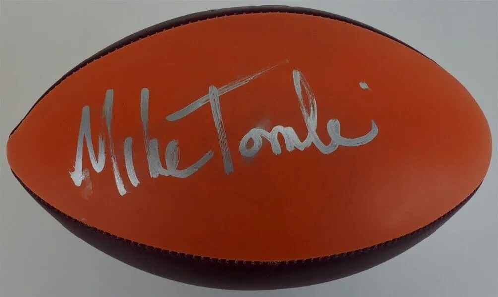 Mike Tomlin Signed Virginia Tech Hokies Logo Football (JSA COA) Steelers Coach