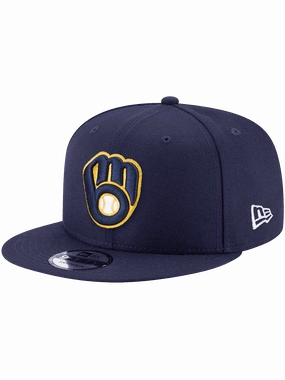 Milwaukee Brewers New Era MLB Team 9FIFTY Snapback Hat - Navy
