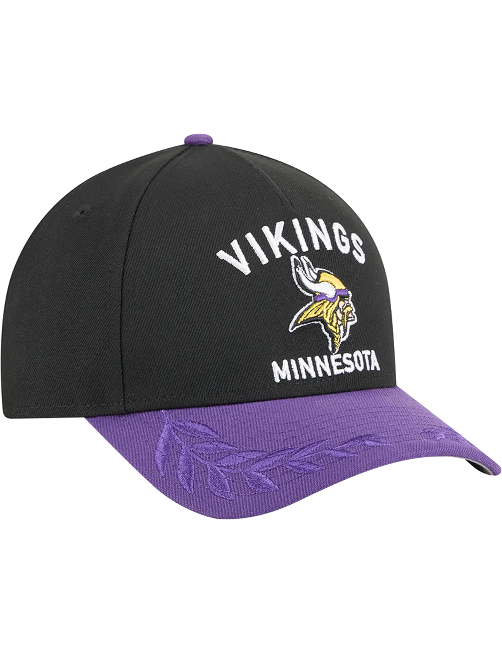 Minnesota Vikings New Era NFL 25 Draft 9FORTY M-Crown Snapback Hat - Black