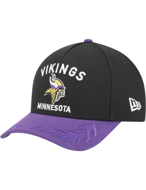 Minnesota Vikings New Era NFL 25 Draft 9FORTY M-Crown Snapback Hat - Black