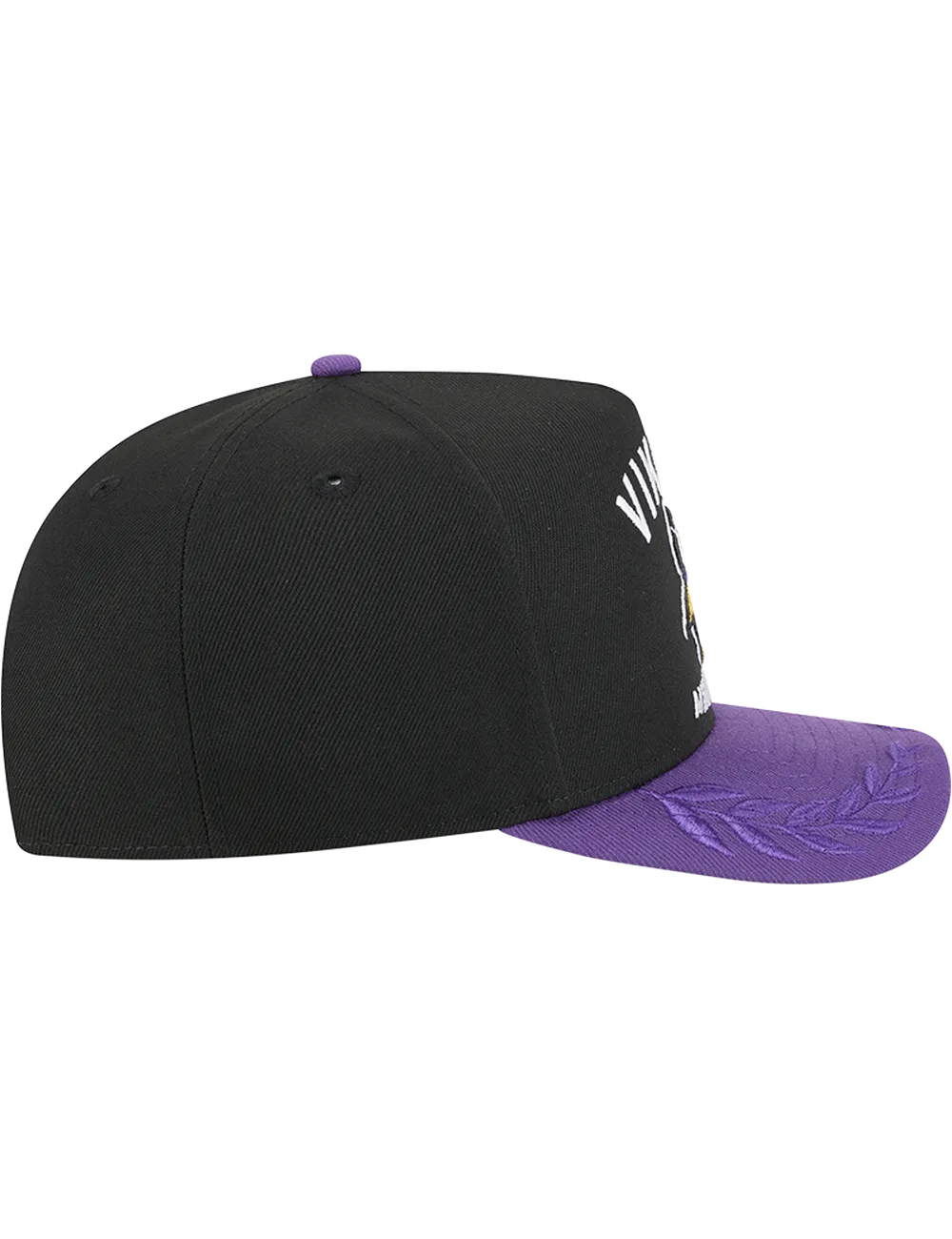 Minnesota Vikings New Era NFL 25 Draft Pre-Curved 9FIFTY A-Frame Snapback Hat - Black