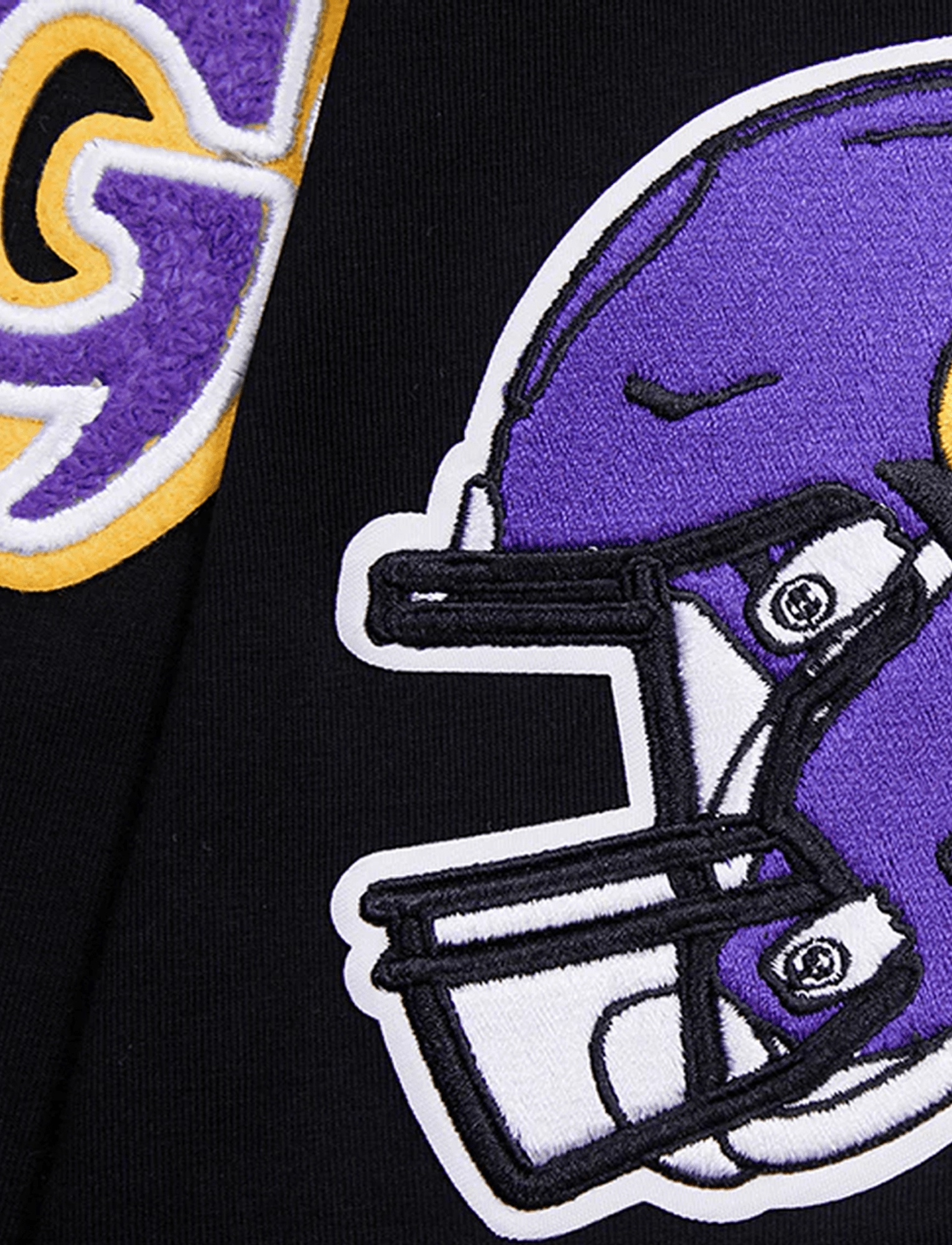 Minnesota Vikings Pro Standard NFL Classic Chenille Flex T-Shirt - Black
