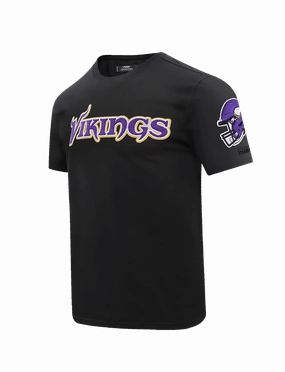 Minnesota Vikings Pro Standard NFL Classic Chenille Flex T-Shirt - Black