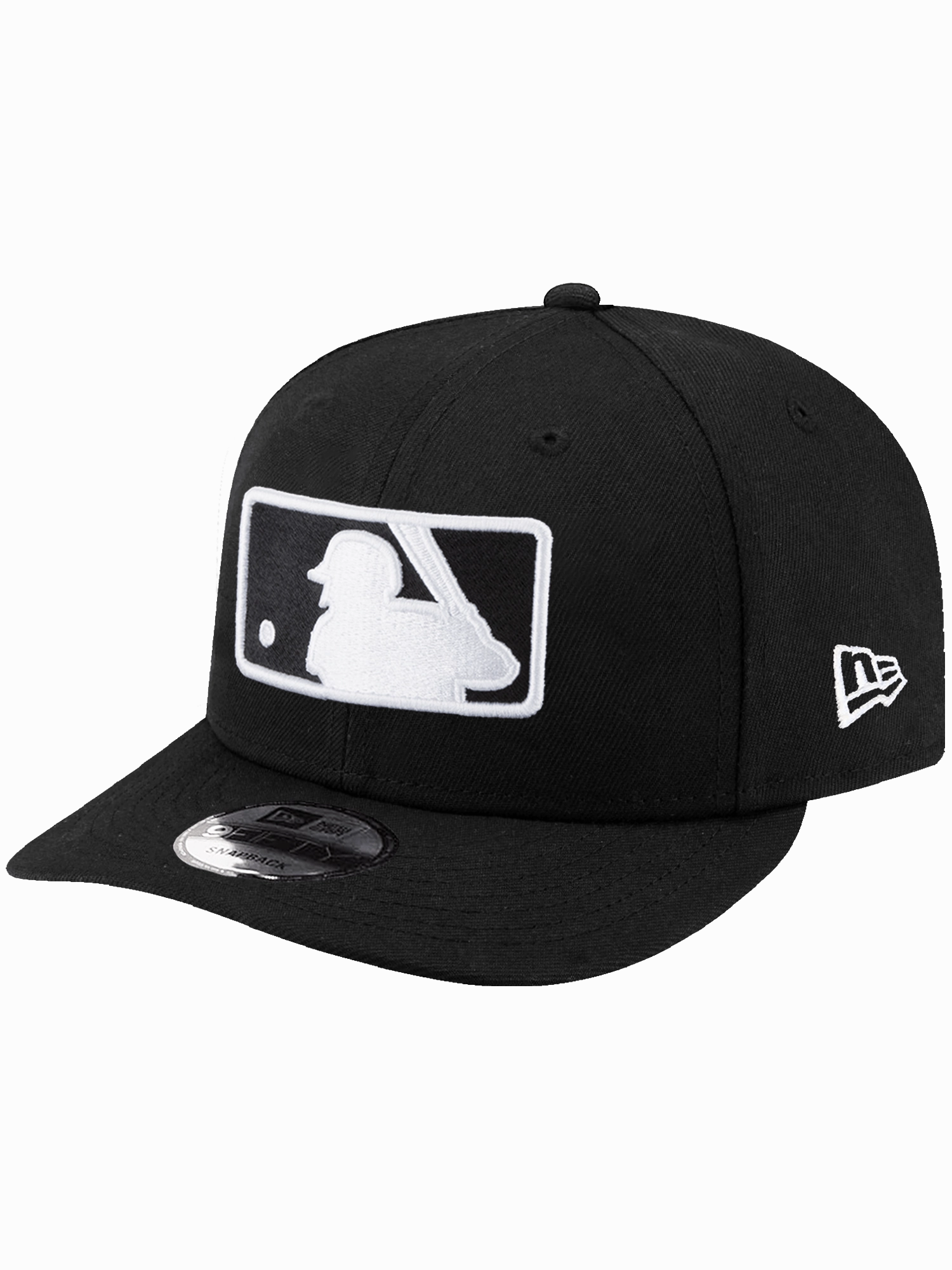 MLB Batterman New Era MLB Black White Pre-Curved 9FIFTY Snapback Hat - Black