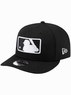 MLB Batterman New Era MLB Black White Pre-Curved 9FIFTY Snapback Hat - Black