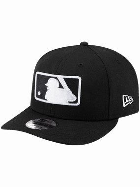 MLB Batterman New Era MLB Black White Pre-Curved 9FIFTY Snapback Hat - Black