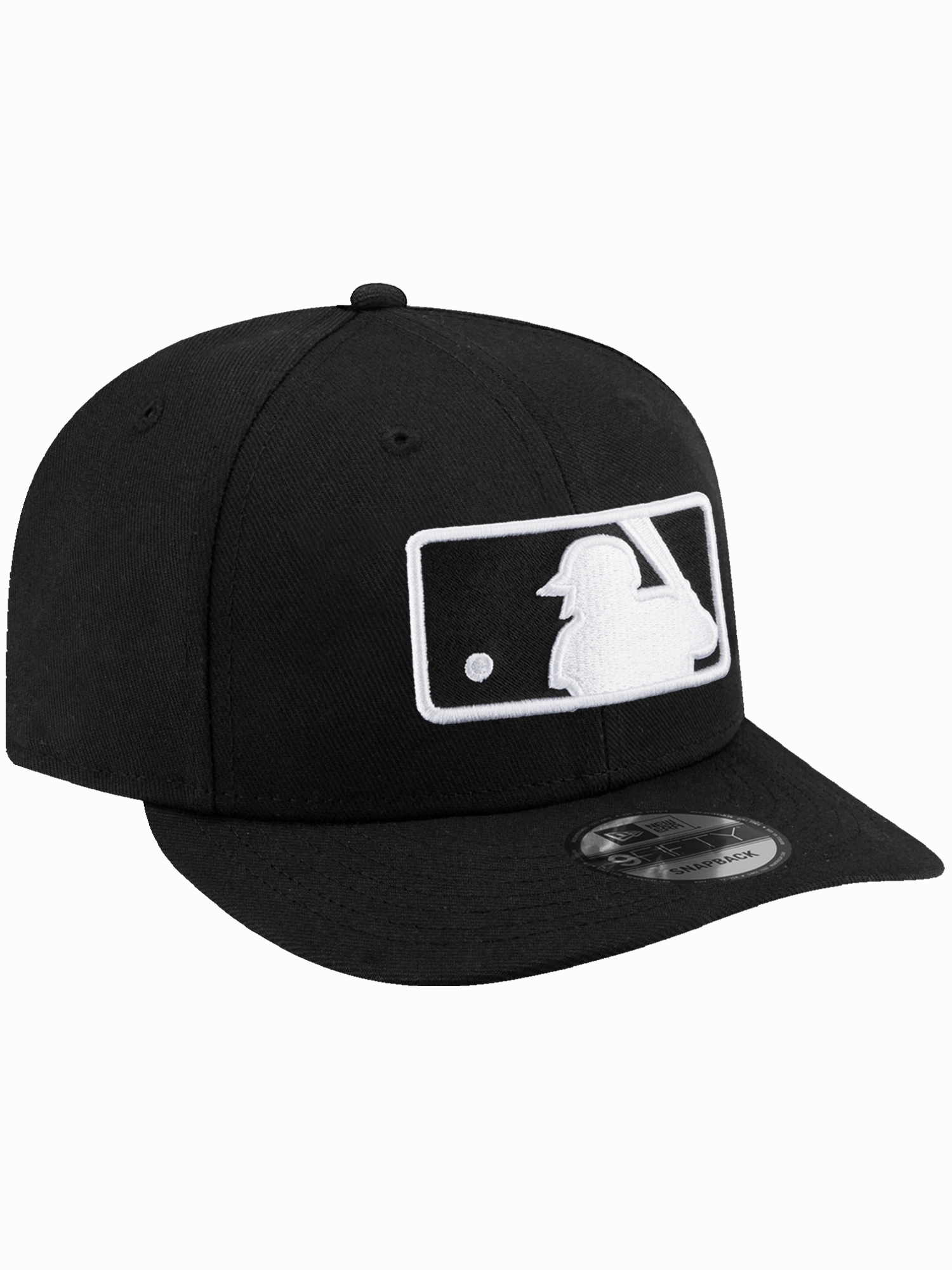 MLB Batterman New Era MLB Black White Pre-Curved 9FIFTY Snapback Hat - Black