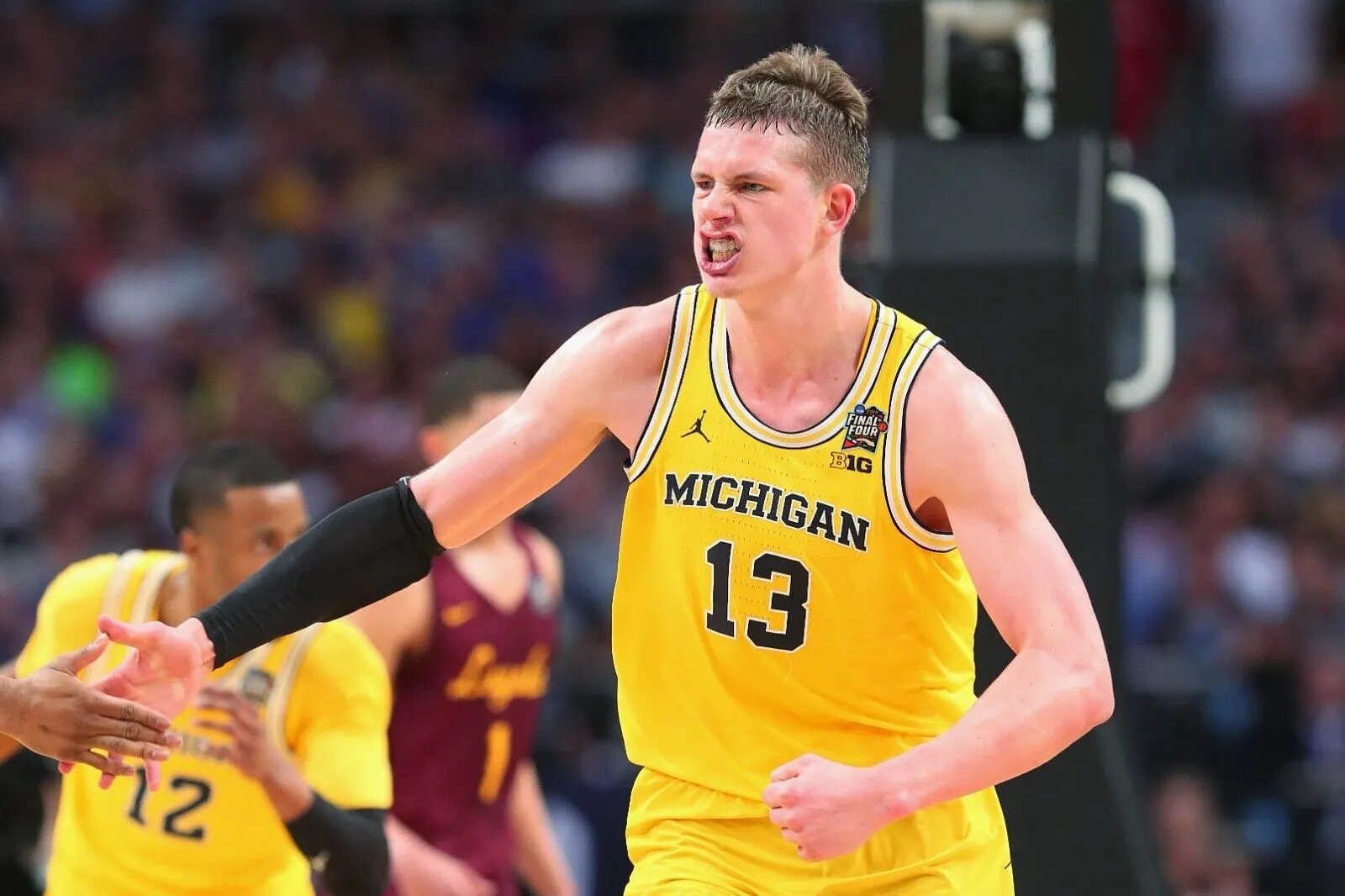 Mo Wagner Signed Michigan Wolverines Jersey (PA COA) Lakers 1st Round Pick 2018
