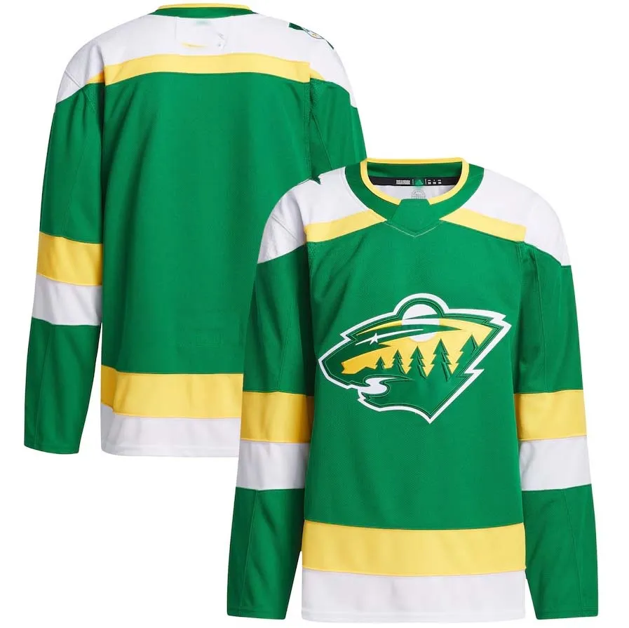 M.Wild 2023-24 Alternate Primegreen Authentic Jersey  Green Stitched American Hockey Jerseys