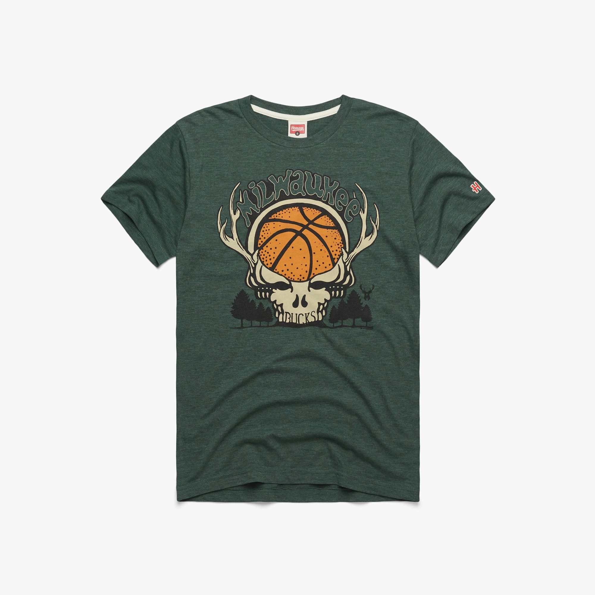 NBA x Grateful Dead x Bucks Skull